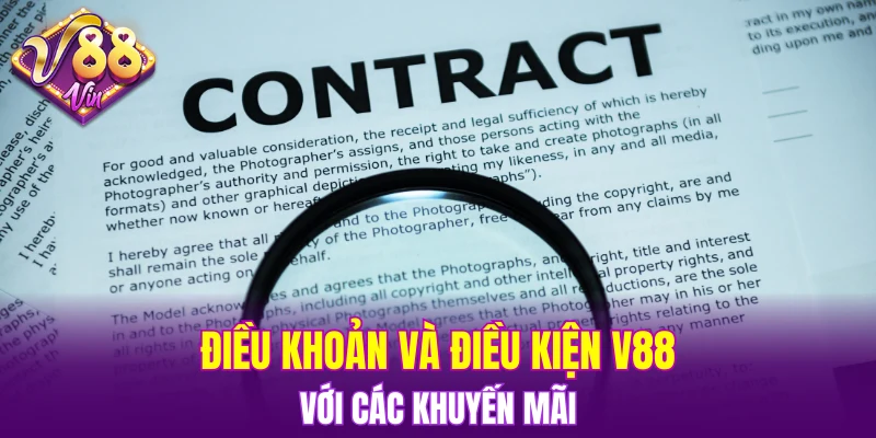 Điều khoản và điều kiện V88 với các khuyến mãi